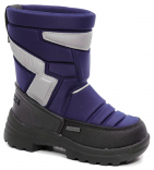 61-0002M Синий / серый 29-2,30-2,31-3,32-3,33-2 Indigo kids П/сапоги Повсед Дутики Иск.мат, Мемб/нат.шерсть, ТЭП Зима Муж