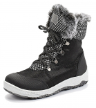 м 4-1786 Чёр 33-2,34-2,35-2 Лель Ботинки Повсед Дерби Нат.кожа, Нат.мех, ТЭП Зима жен