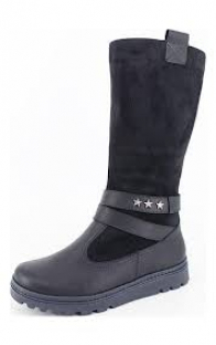 м 4-1750 Син 35-2,36-2,37-1,37,5-1 Лель Сапоги Повсед Веллингтон Нат.кожа, Нат.мех, ТЭП Зима жен