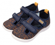 1-749-P03 Синий с принтом 22-1,23-1,24-2,25-2,26-2 Nordman Stars П/ботинки Повсед Сандалеты Текстиль, Текстиль, ПУ (100% ПУ) Лето Муж