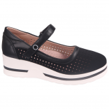 T-10745-A Чёр 34-1,35-1,36-2,37-2,38-1,39-1 Tom&Miki Туфли Школа Mary Jane Иск.мат, Кожподклад Лето жен