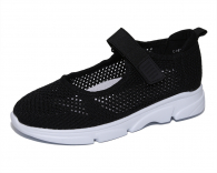 C16755 Чёр 29-1,30-2,31-2,32-2,33-1 Капитошка Туфли Школа Mary Jane Текстиль, Без подклада, ЭВА Лето жен