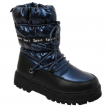 T-10898-D Т.син 33-1,34-1,35-2,36-2,37-1,38-1 Tom&Miki П/сапоги Повсед Дутики Иск.мат, Нат.шерсть, ТПР Зима жен