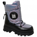 T-10967-E Фиол 33-1,34-1,35-2,36-2,37-1,38-1 Tom&Miki П/сапоги Повсед Дутики Иск.мат, Нат.шерсть, ТПР Зима жен