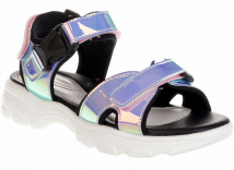 201S-HL-1737 хамелеон 33-1,34-1,35-1,36-1,37-1,38-1 Qwest Туфли Повсед Сандалии Иск.мат, Текстиль, ПУ Лето жен