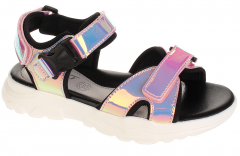 201S-HL-1738 хамелеон 33-1,34-1,35-1,36-1,37-1,38-1 Qwest Туфли Повсед Сандалии Иск.мат, Текстиль, ПУ Лето жен