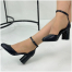 RC122_B839-1 Чёр 36-1,37-2,38-1,39-1,40-1 NALISHA Туфли Повсед Ankle Strap Иск.мат, Иск.кожа, ТП.резина Лето жен