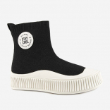 73879-1 черный-белый 33-1,34-1,35-1,36-1,37-1 Kapika Ботинки Повсед Веллингтон Текстиль, Текстиль, Резина Лето жен