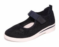 C18928 Т.син 29-1,30-2,31-2,32-2,33-1 Капитошка Туфли Школа Mary Jane Текстиль, Без подклада, ПУ Лето жен