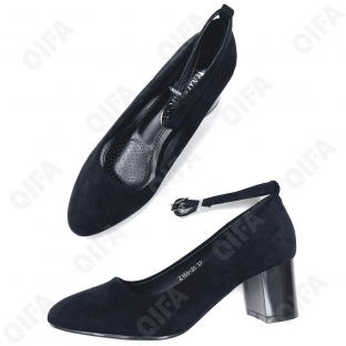 RC122_Z154-30 Чёр 36-1,37-2,38-1,39-1,40-1 NALISHA Туфли Повсед Ankle Strap Иск.мат, Иск.кожа, ТП.резина Лето жен