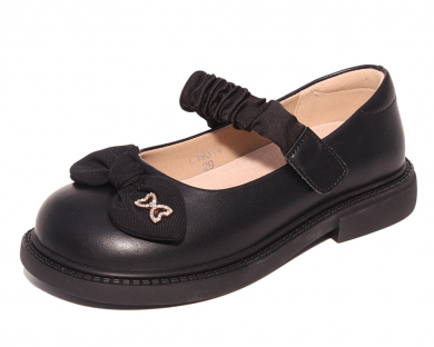 C19314 Чёр 29-1,30-1,31-2,32-2,33-1,34-1 Капитошка Туфли Школа Mary Jane Иск.мат, Иск.кожа, Резина Лето жен