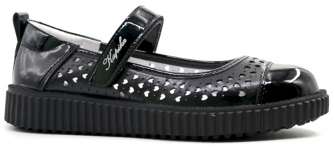 231011п-1 Чёр 31-1,32-1,33-1,34-1,35-1 Kapika Туфли Школа Mary Jane Иск.мат, Кожподклад, ТЭП (термоэластопласт) Лето жен