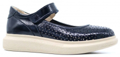 231072тн-2 Син 30-1,31-1,32-1,33-1,34-1 Kapika Туфли Школа Mary Jane Нат.кожа, Кожподклад, ТЭП (термоэластопласт) Лето жен