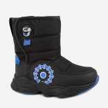 1719д-1 черный-синий 26-1,27-1,28-1,29-1,30-1 Kapika П/сапоги Повсед Дутики Иск.мат, Нат.шерсть, ЭВА/ТЭП Зима Муж