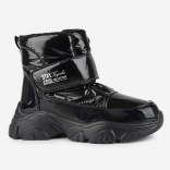 44280-3 Чёр 36-1,37-1,38-1,39-1,40-1 Kapika Ботинки Повсед Дутики Иск.мат, Мемб/нат.шерсть, ЭВА/резина Зима жен