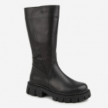 64304т-1 Чёр 36-1,37-1,38-1,39-1,40-1 Kapika П/сапоги Повсед Веллингтон Нат.кожа, Нат.шерсть, ТЭП (термоэластопласт) Зима жен