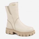 64305т-2 Беж 34-1,35-1,36-1,37-1,38-1 Kapika П/сапоги Повсед Веллингтон Нат.кожа, Нат.мех, ТЭП (термоэластопласт) Зима жен