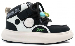 721005-1 черный-белый 28-1,29-1,30-1,31-1,32-1 Kapika Ботинки Актив.отдых Кроссовки Иск.мат, Байка/Флис, ЭВА/ТЭП В/О Муж