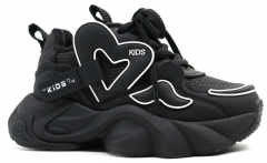 72933-2 Чёр 28-1,29-1,30-1,31-1,32-1 Kapika Ботинки Актив.отдых Кроссовки Иск.мат, Байка/Флис, ЭВА/ТЭП В/О жен