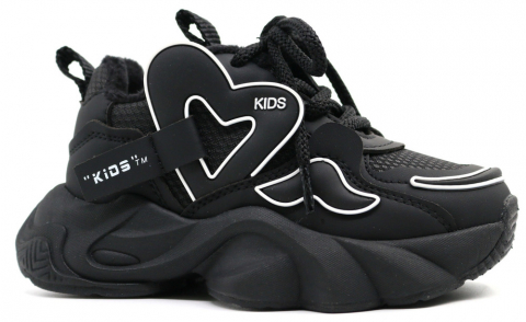 72933-2 Чёр 28-1,29-1,30-1,31-1,32-1 Kapika Ботинки Актив.отдых Кроссовки Иск.мат, Байка/Флис, ЭВА/ТЭП В/О жен