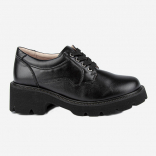 24634п-2 Чёр 35-1,36-1,37-1,38-1,39-1 Kapika П/ботинки Школа Дерби Иск.мат, Кожподклад, ПУ В/О жен