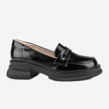 24824п-1 Чёр 35-1,36-1,37-1,38-1,39-1 Kapika Туфли Школа Лоферы Иск.мат, Кожподклад, ПУ Лето жен