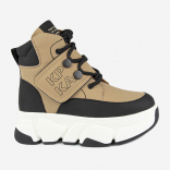 1788д-2 Беж 36-1,37-1,38-1,39-1,40-1 Kapika Ботинки Повсед Дерби Иск.мат, Иск.шерсть, полиуретан/ТЭП Зима жен