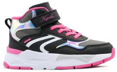 72949-3 черный-розовый 28-1,29-1,30-1,31-1,32-1 Kapika Ботинки Актив.отдых Кроссовки Иск.мат, Байка/Флис, ЭВА/ТЭП В/О жен