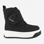 1787д-1 Чёр 36-1,37-1,38-1,39-1,40-1 Kapika Ботинки Повсед Дутики Иск.мат, Нат.шерсть, полиуретан/ТЭП Зима жен