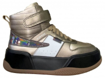 64316шк-2 Бронза 36-1,37-1,38-1,39-1,40-1 Kapika Ботинки Повсед Оксфорд Иск.мат, Нат.шерсть, полиуретан/ТЭП Зима жен