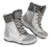 м 4-1786 Сер 33-2,34-2,35-2 Лель П/сапоги Повсед Оксфорд Нат.кожа, Нат.мех, ТЭП Зима жен