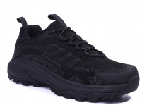 F7625-3 Чёр 36-1,37-2,38-2,39-2,40-1 Strobbs П/ботинки Актив.отдых Кроссовки Иск.мат, Текстиль, ЭВА,Резина В/О жен