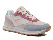 F7561-8 бежевый/розовый 36-1,37-2,38-2,39-2,40-1 Strobbs П/ботинки Актив.отдых Кроссовки Нат.кожа, Текстиль, ЭВА,ТПР,ТПУ вставка В/О жен