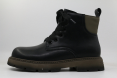 53693ук-1 Чёр 33-1,34-1,35-1,36-1,37-1 Kapika Ботинки Повсед Дерби Иск.мат, Байка/Флис, Резина В/О жен