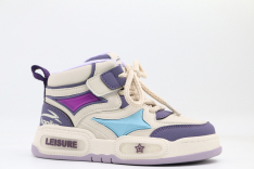 721150-2 бежевый-сиреневый 28-1,29-1,30-1,31-1,32-1 Kapika Ботинки Актив.отдых Кроссовки Иск.мат, Байка/Флис, резина/ПВХ В/О жен