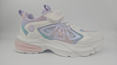 721029н-2 белый-сиреневый 28-1,29-1,30-1,31-1,32-1 Kapika П/ботинки Актив.отдых Кроссовки Иск.мат, Текстиль, ЭВА/ТЭП/ТПУ В/О жен