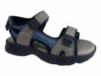 227-2050A серый / синий 32-2,33-2,34-2,35-2,36-2,37-2 Indigo kids Туфли Актив.отдых Сандалии Иск.мат, Иск.кожа, ЭВА Лето Муж