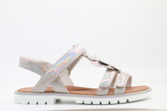 33910п-1 Серебро 31-1,32-1,33-1,34-1,35-1 Kapika Туфли Повсед Сандалии Иск.мат, Кожподклад, ТЭП (термоэластопласт) Лето жен