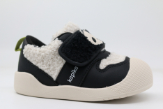 10237-1 черный-белый 19-1,20-1,21-2,22-1 Kapika П/ботинки Актив.отдых Кроссовки Иск.мат, Байка/Флис, Резина В/О Муж