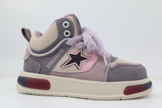 721144-1 бежевый-сиреневый 28-1,29-1,30-1,31-1,32-1 Kapika Ботинки Актив.отдых Кроссовки Иск.мат, Текстиль, ЭВА/ПВХ В/О жен