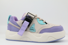 721145-3 бежевый-сиреневый 26-1,27-1,28-1,29-1,30-1 Kapika П/ботинки Актив.отдых Кроссовки Иск.мат, Текстиль, Резина В/О жен