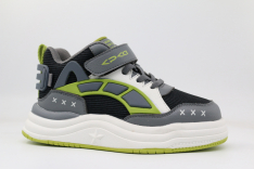 721149-2 серый-зеленый 28-1,29-1,30-1,31-1,32-1 Kapika Ботинки Актив.отдых Кроссовки Иск.мат, Текстиль, ЭВА/ТЭП В/О Муж