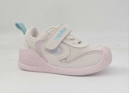71521-1 розовый-белый 19-1,20-1,21-1,22-1,23-1 Kapika П/ботинки Актив.отдых Кроссовки Иск.мат, Текстиль, Резина В/О жен