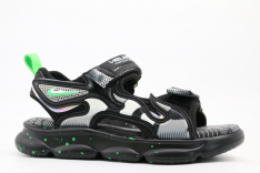 32952п-1 черный-серый 28-1,29-1,30-1,31-1,32-1 Kapika Туфли Актив.отдых Сандалии Иск.мат, Текстиль, полиуретан/ТЭП Лето Муж