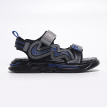 34563п-1 черный-серый 34-1,35-1,36-1,37-1,38-1 Kapika Туфли Актив.отдых Сандалии Иск.мат, Текстиль, полиуретан/ТЭП Лето Муж