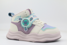 71520-1 бежевый-сиреневый 23-1,24-1,25-1,26-1,27-1 Kapika Ботинки Актив.отдых Кроссовки Иск.мат, Текстиль, ЭВА/ТЭП В/О жен