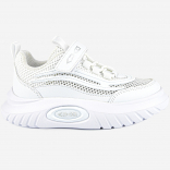 731184н-1 Бел 31-1,32-1,33-1,34-1,35-1,36-1,37-1,38-1 Kapika П/ботинки Повсед Кроссовки Иск.мат, Текстиль, ЭВА/ТПЮ Лето жен