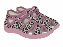 105-065A Бежевый / розовый 24-2,25-2,26-2,27-2,28-2,29-2,30-2 Indigo kids П/ботинки Повсед Сандалеты Текстиль, Текстиль, ТЭП Лето жен