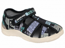 105-065N Чёр 24-2,25-2,26-2,27-2,28-2,29-2,30-2 Indigo kids П/ботинки Повсед Сандалеты Текстиль, Текстиль, ТЭП Лето Муж