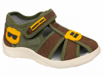 105-078B Хаки / коричневый 24-2,25-2,26-2,27-2,28-2,29-2,30-2 Indigo kids П/ботинки Повсед Сандалеты Текстиль, Текстиль, ТЭП Лето Муж